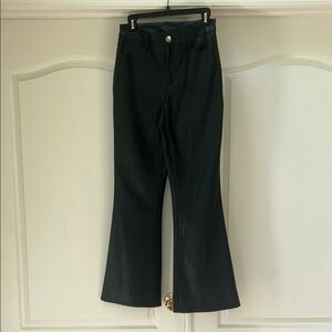 INC International Concepts Black Faux Leather Pants